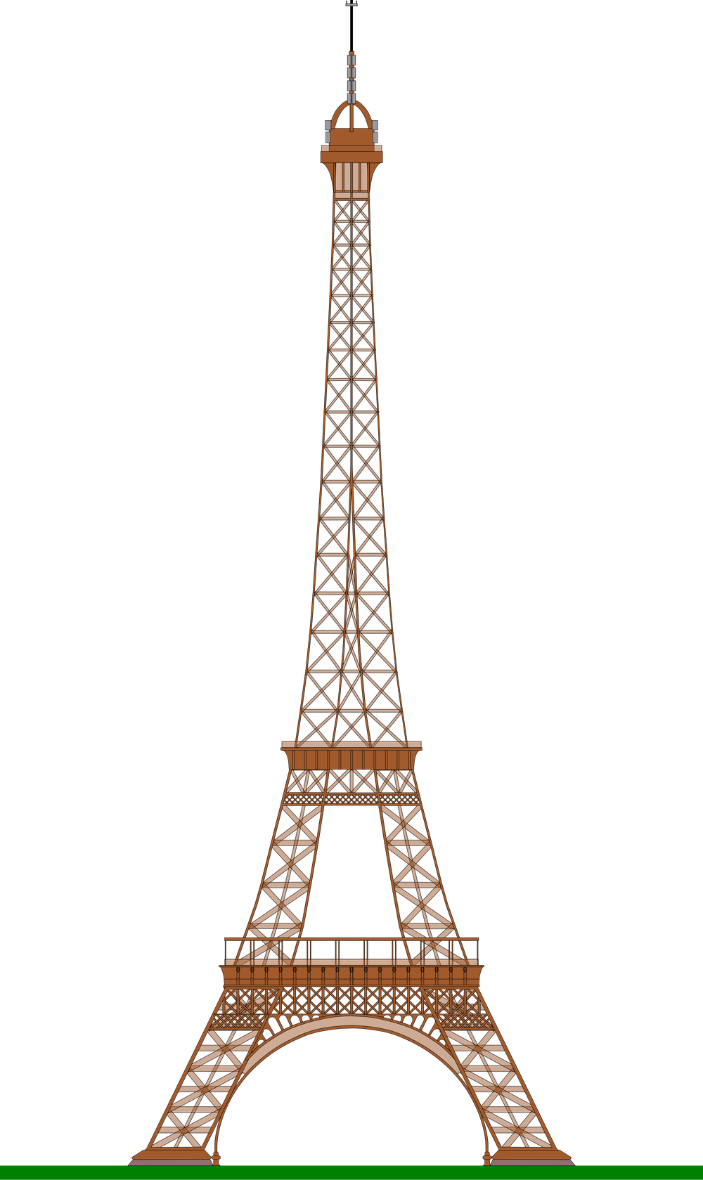 Eiffel Tower Png Pic (green, black, maroon, olive)