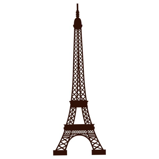 Eiffel Tower Transparent Background (black)