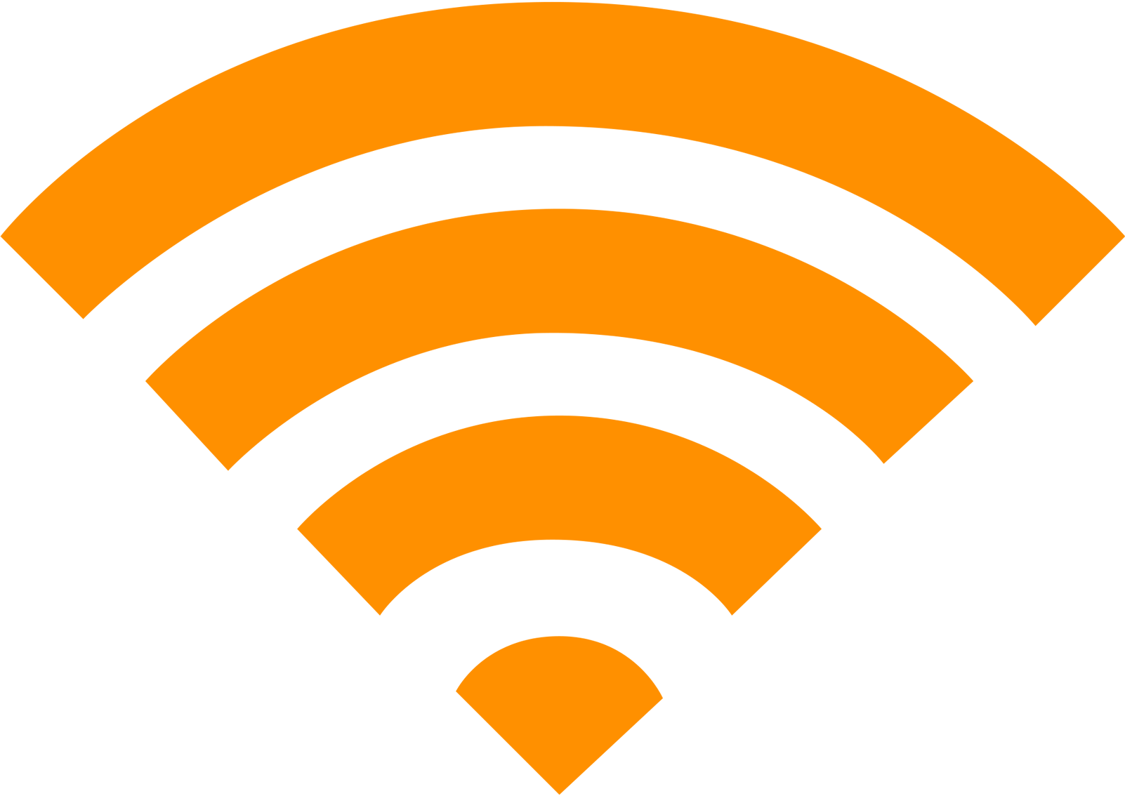 Wifi Png Photo (orange)