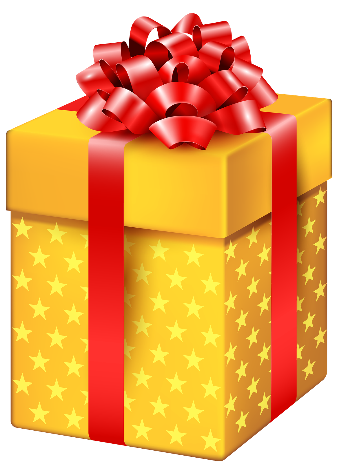 Gift Box Png Transparent Image (black, red, gold, orange)