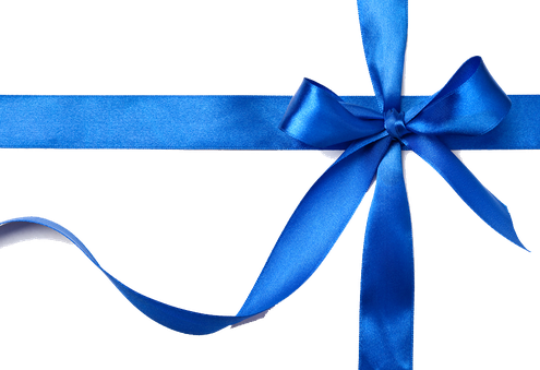 Gift Ribbon Png File (black, greenish blue)