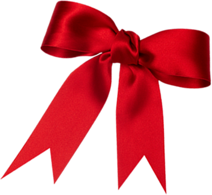 Gift Ribbon Transparent Background (black, red, maroon)