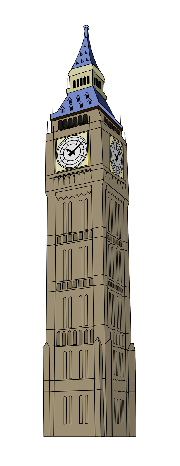 Big Ben Png Transparent Image (gray, black)