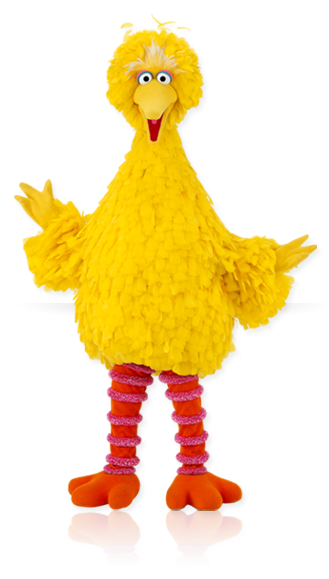 Big Bird Png Clipart (indigo, orange, white, black, silver)