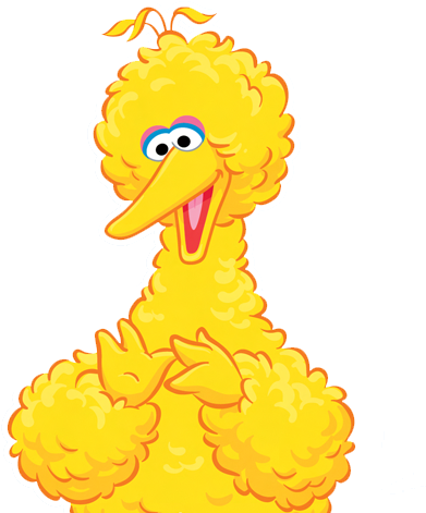 Big Bird Png Image (gold, black)