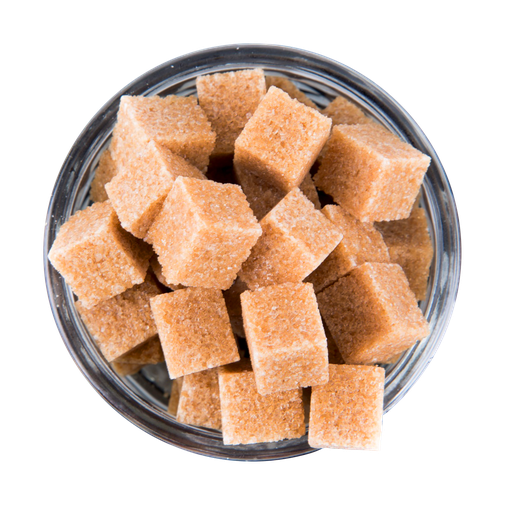 Big Brown Cane Sugar Cubes Png Image (salmon, black, pink)