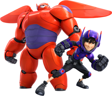 Big Hero 6 Transparent Isolated Png (black, chocolate, indigo)