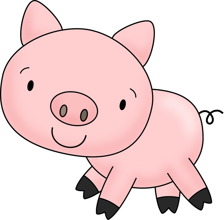 Pig Png Image (black, pink)