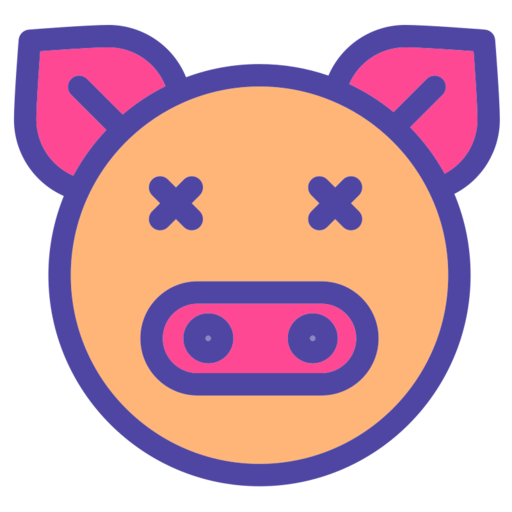 Pig Free Transparent Png Icon Download (salmon, black, indigo)