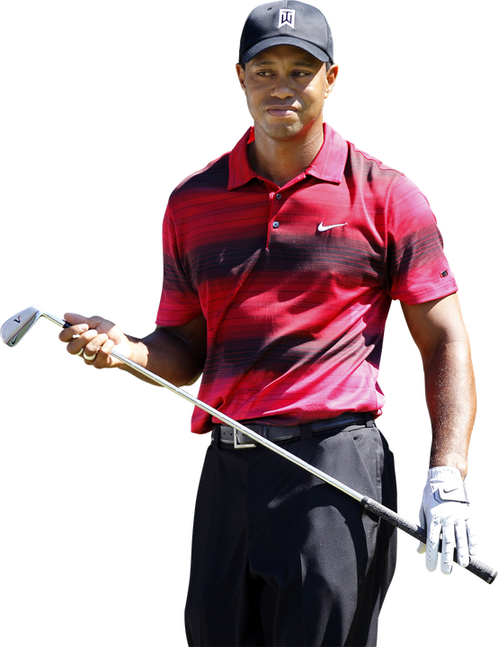 Tiger Woods Png Clipart (black, white)