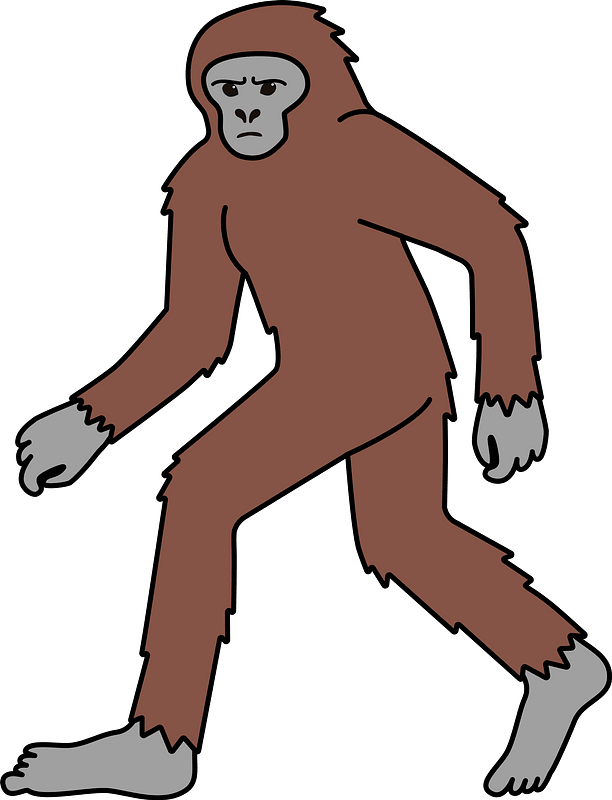 Bigfoot Png Hd Isolated (gray)