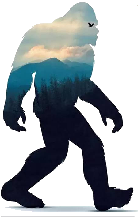 Bigfoot Png Hd (black, indigo)