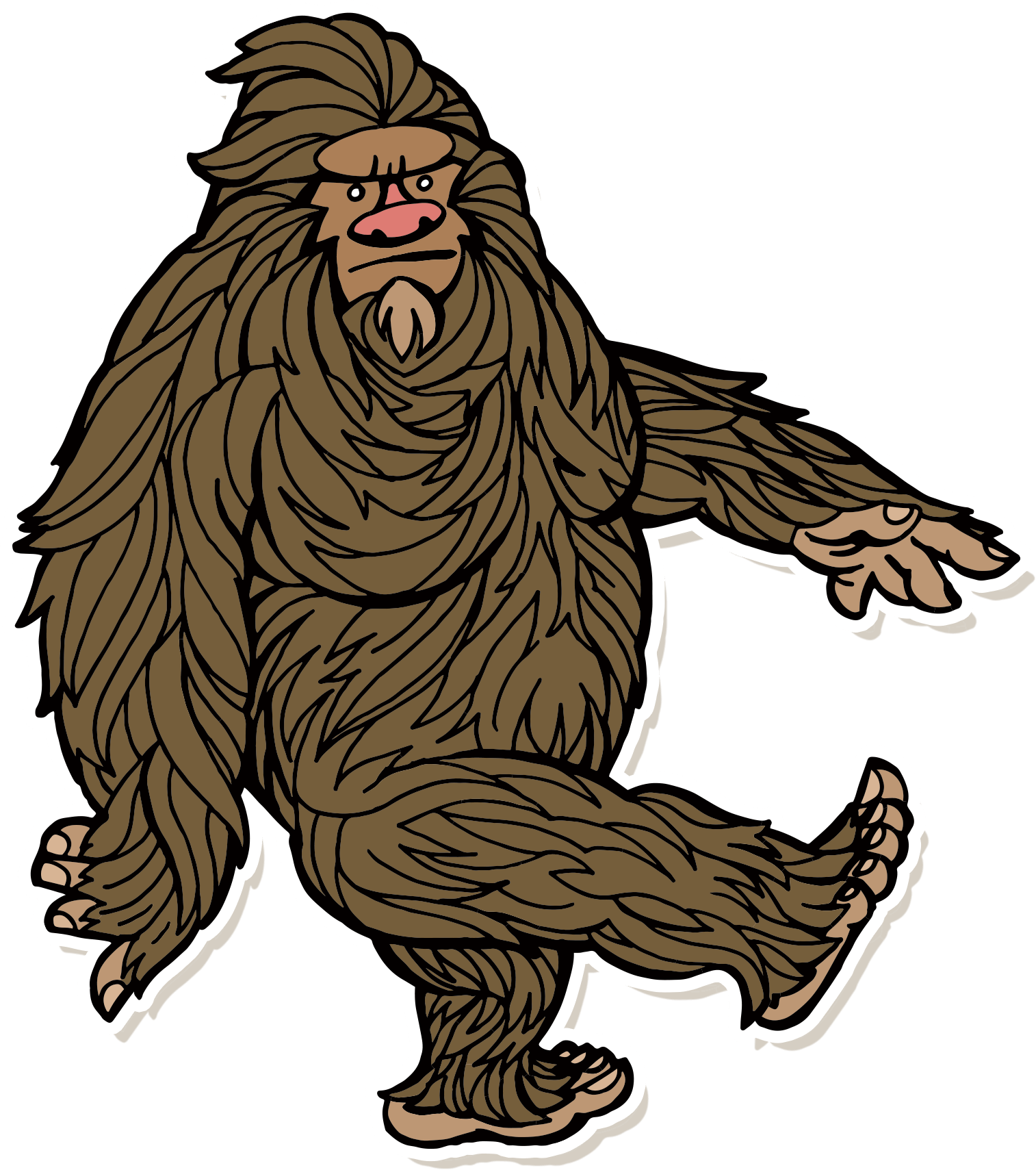 Bigfoot Png Isolated Pic (black, olive)