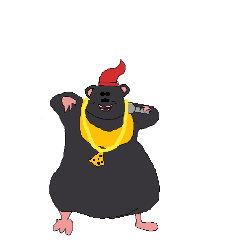 Biggie Cheese Png Clipart (gold, black, indigo)