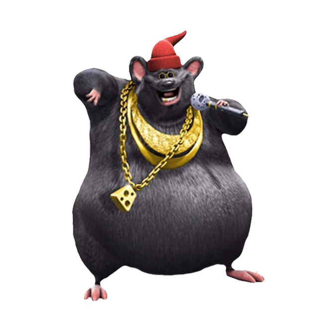 Biggie Cheese Png File (black, indigo)