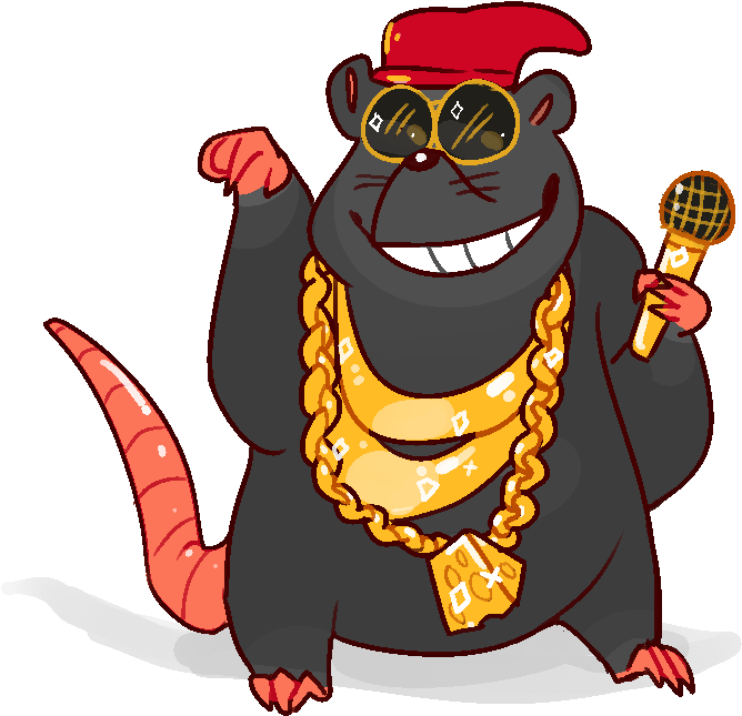 Biggie Cheese Png Pic (black, gray, red, indigo)