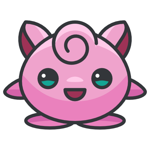 Jigglypuff Icon Free Png Icon Download (pink, black, plum, indigo)