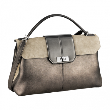 High Fashion Bag Png File (black, gray, silver)