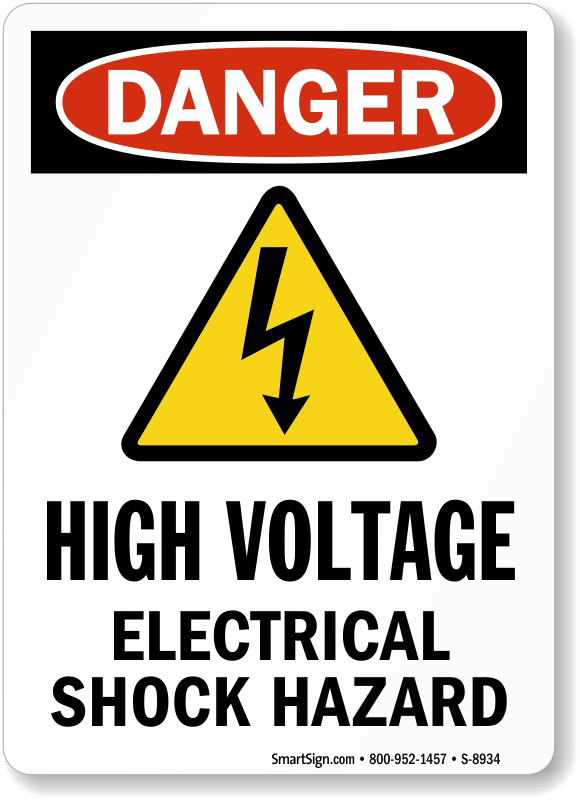 High Voltage Sign Background Png (white, lavender, black, gold, silver)