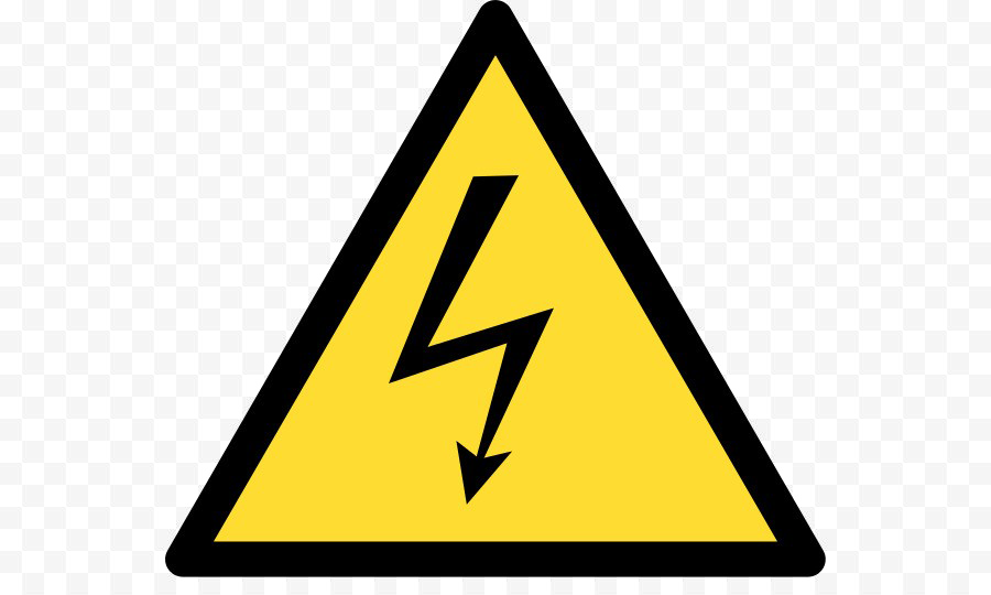 High Voltage Sign Download Png Image (black, gold, lavender, white)