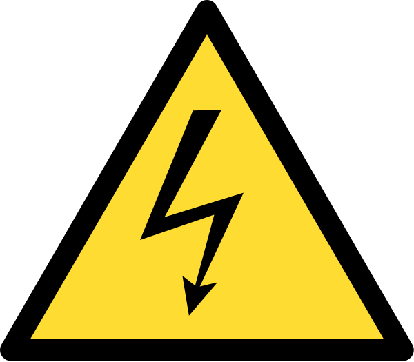 High Voltage Sign Png Clipart (black, olive, gold, gray)