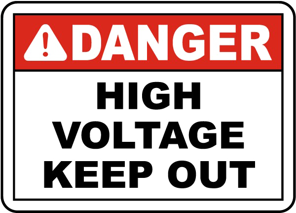 High Voltage Sign Png Free Download (white, indigo, gray, lavender, black)