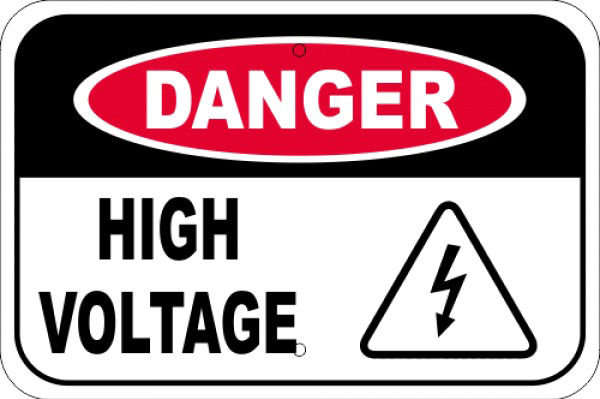 High Voltage Sign Png Pic (white, gray, lavender, black, silver)