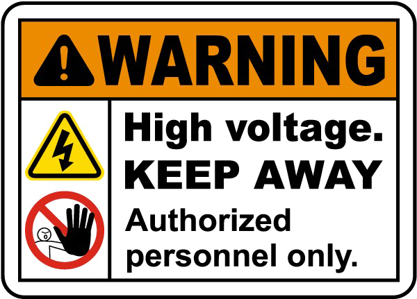 High Voltage Sign Png Picture (white, indigo, lavender, black, silver)