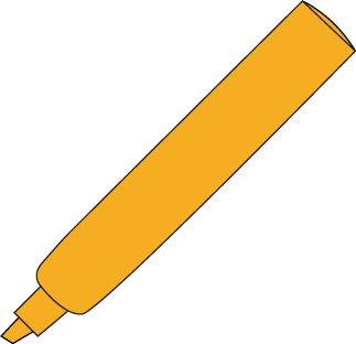 Highlighter Png Images Hd (black, orange)