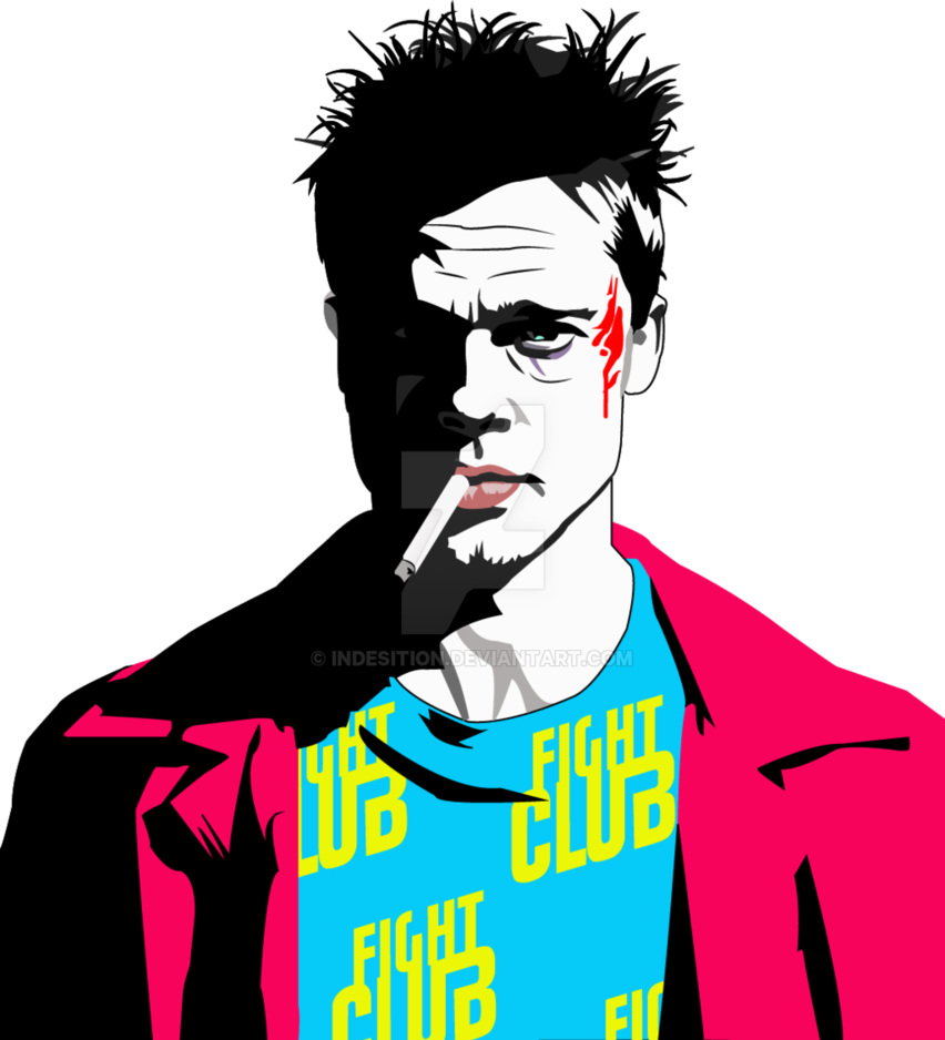 Fight Club Png Transparent (black, red, greenish blue, white)