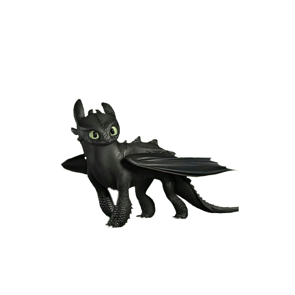 Night Fury Png Isolated Transparent (black)