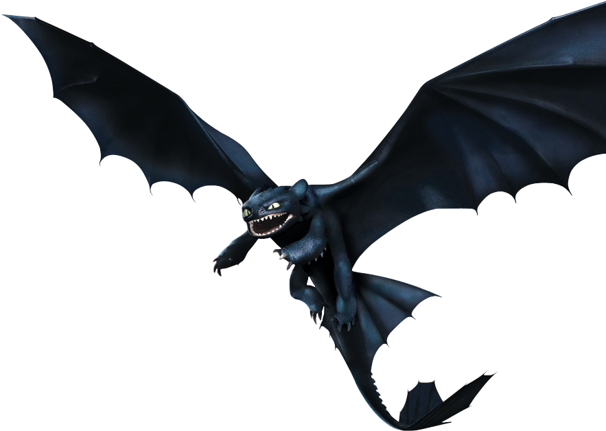 Night Fury Png Transparent Picture (black)