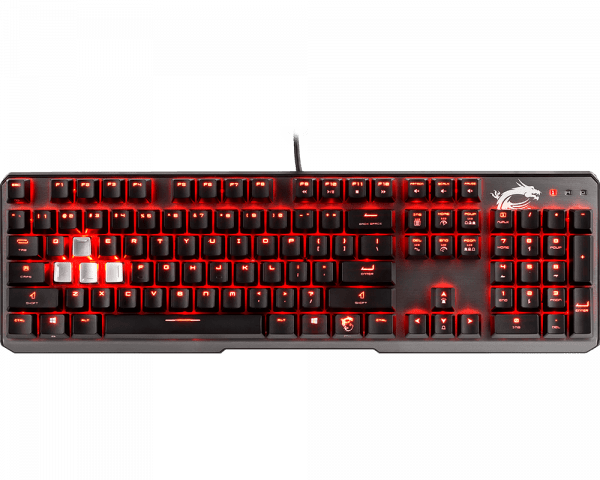 Light Gaming Keyboard Png Pic (teal, black, gray, green)