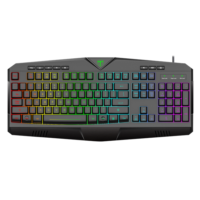 Light Gaming Keyboard Transparent Background (black, gray)