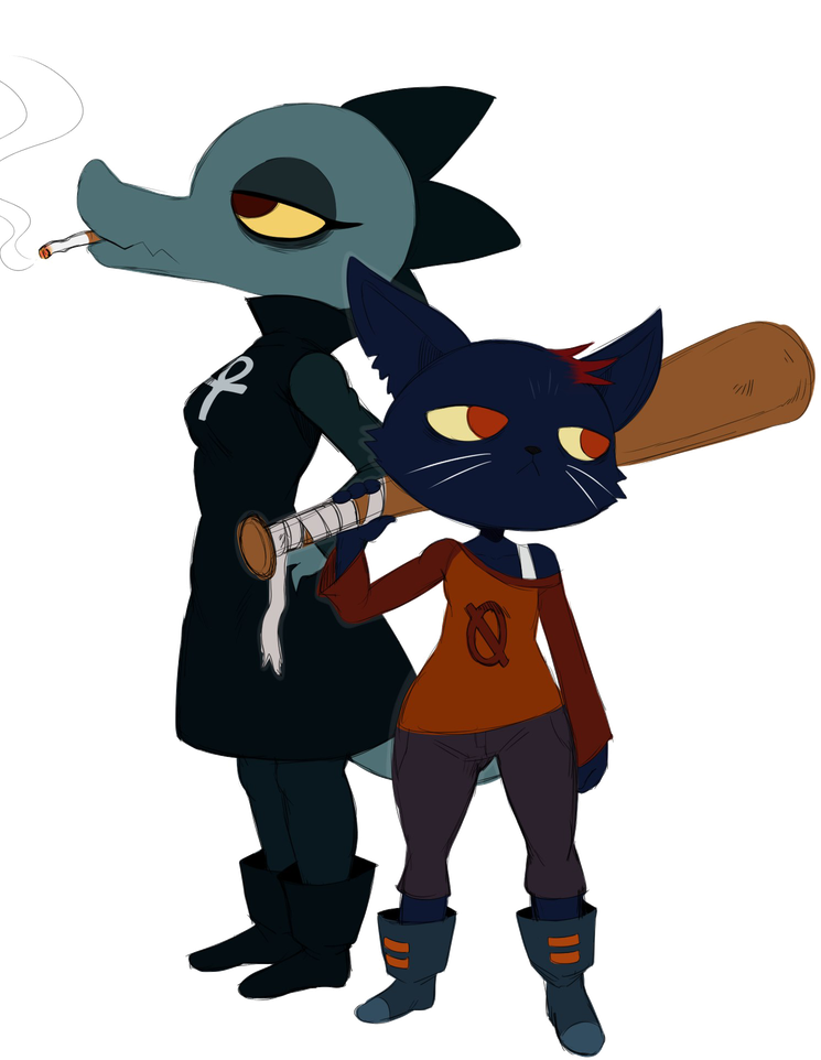 Night In The Woods Png File (maroon, gray, black, olive)