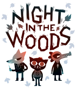 Night In The Woods Png Image (white, black)