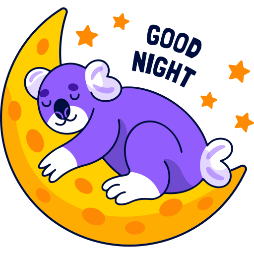 Night Png File (gold, violet, black, orange, white)