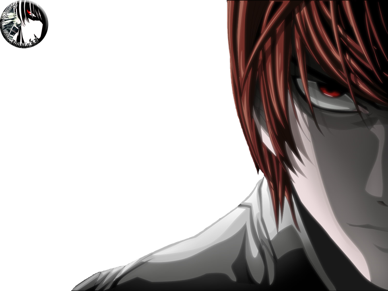 Light Yagami Death Note Png Picture (gray, black)