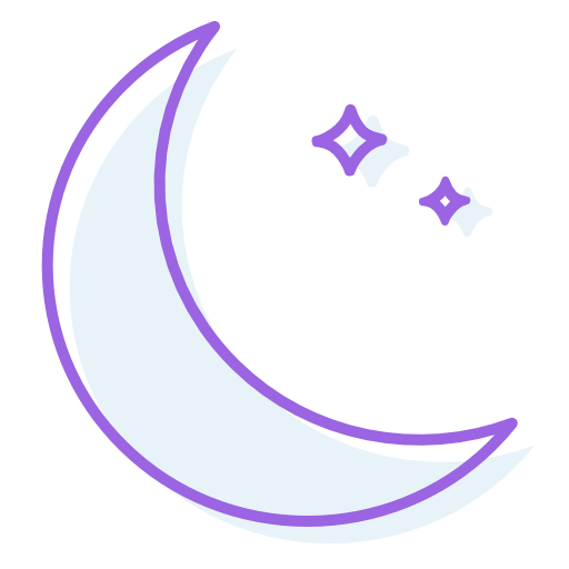 Night Icon Free Png Icon Download (violet, lavender, black, white)