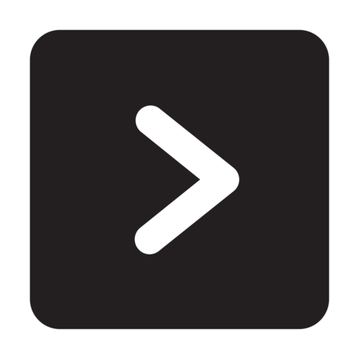 Right Square Free Png Icon (black)