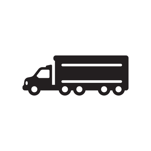 Eighteen Semi Transportation Truck Wheeler Free Nobackground Png Icon Download (black)