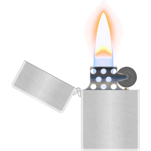 Lighter Png (white, silver, black)