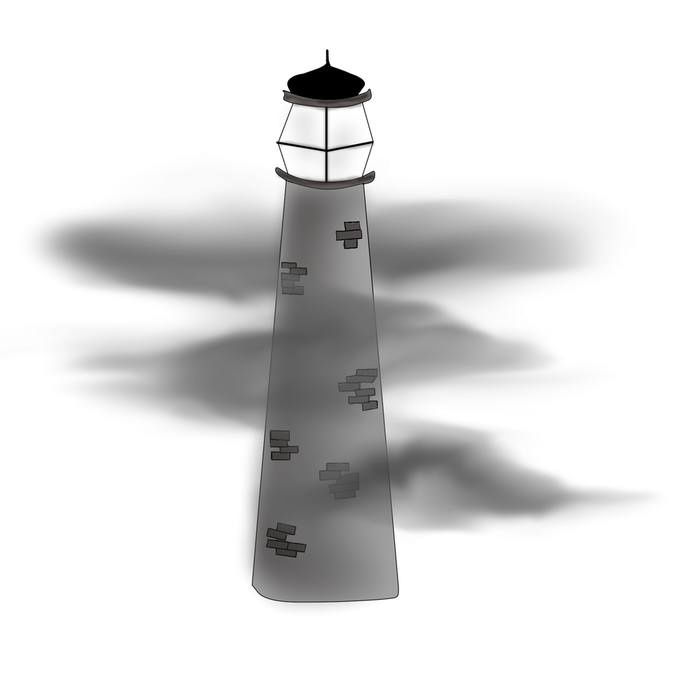 Lighthouse Png Clipart (white, gray, black)