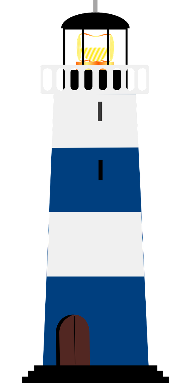 Lighthouse Transparent Png (maroon, lavender, black, teal, navy)