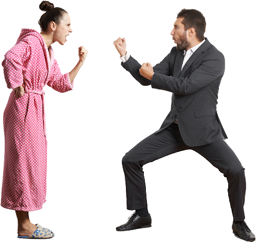 Fighting Couple Transparent Png (indigo, black, white)