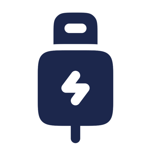 Lightning Free Png Icon (navy, black)