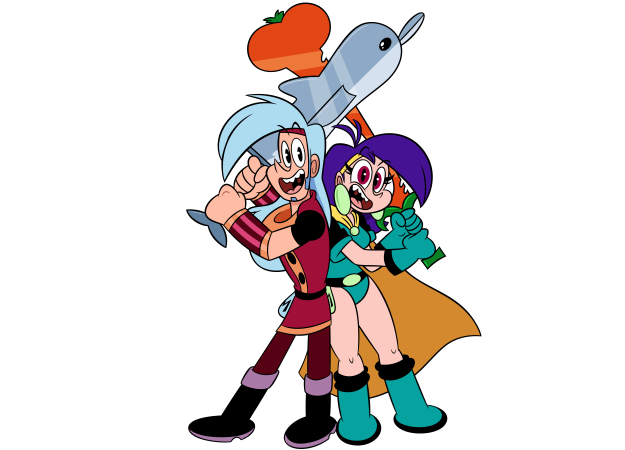 Mighty Magiswords Png Picture (pink, chocolate, silver, black, teal)