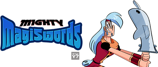 Mighty Magiswords Png Transparent (maroon, silver, black, teal)