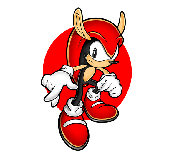 Mighty The Armadillo Transparent Png (red, white, black)