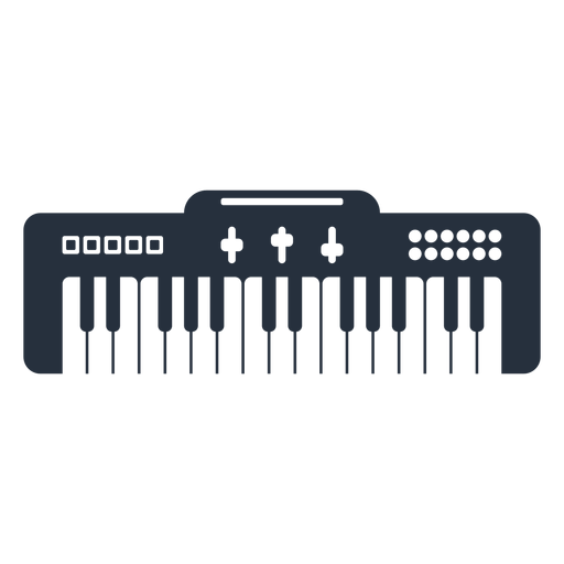 Digital Music Keyboard Png Transparent Image (black)